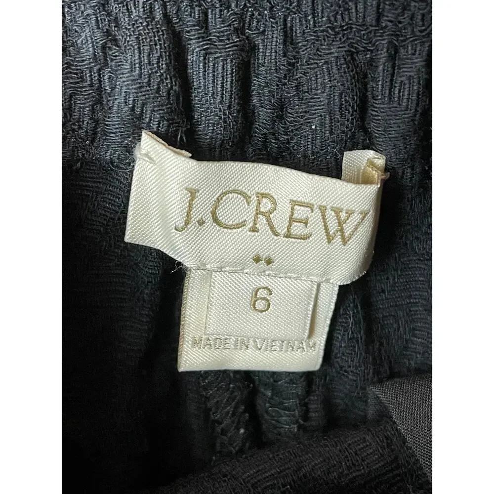 J. Crew Factory Jacquard Black Shorts Women's Size 6